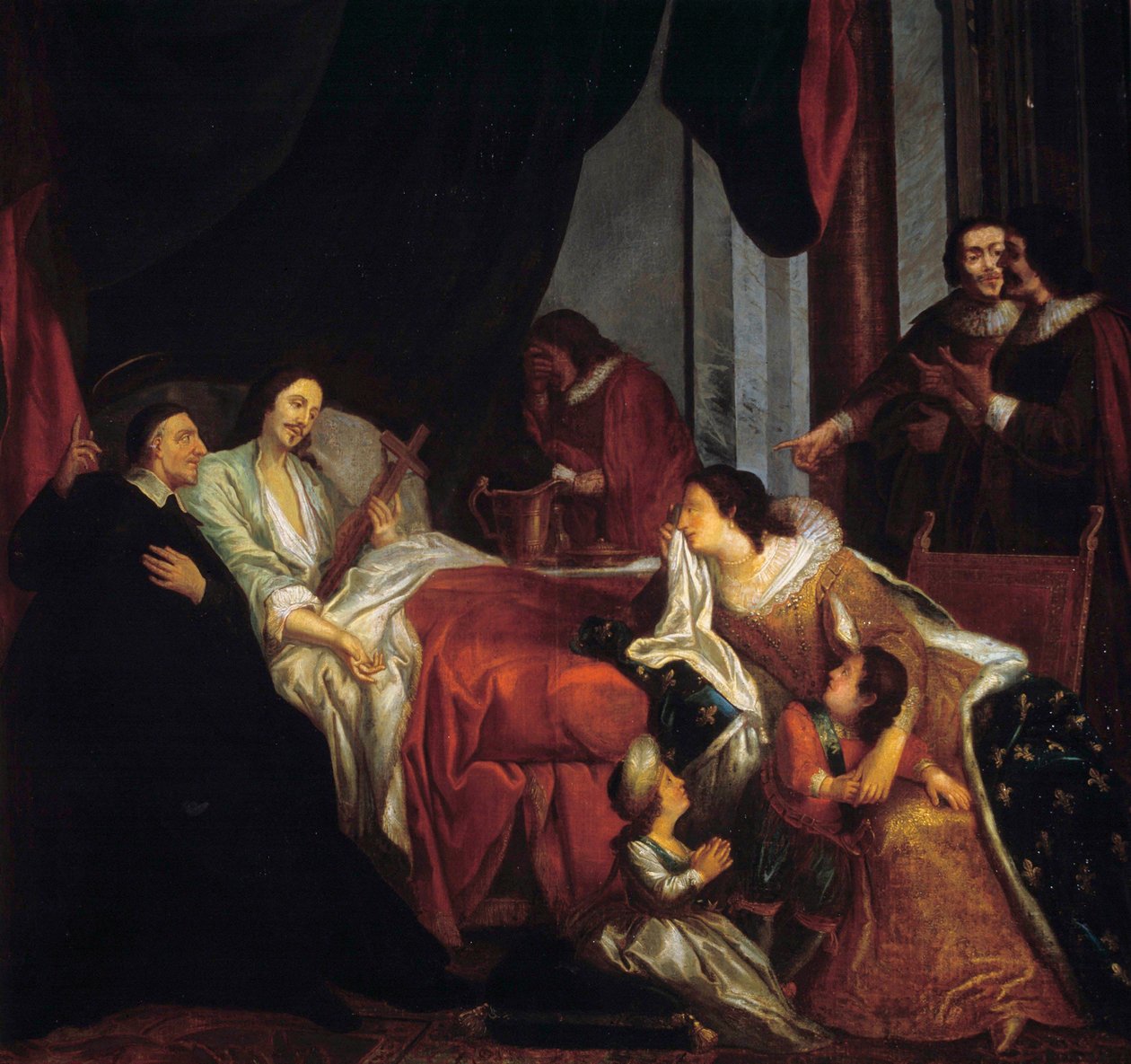Saint Vincent de Paul in Front of the Deathbed of King Louis XIII by Jean François de Troy