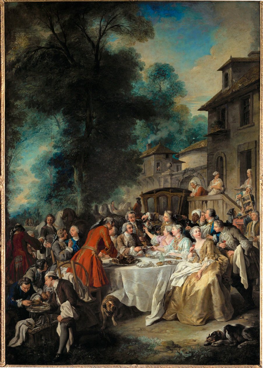 A Hunting Breakfast by Jean François de Troy