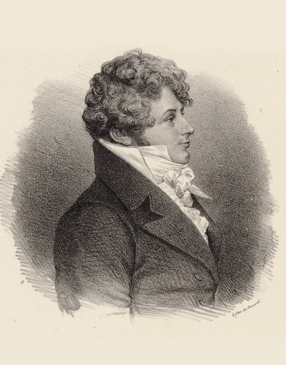 Portrait of pianist and composer Daniel Steibelt by Jean François Benard