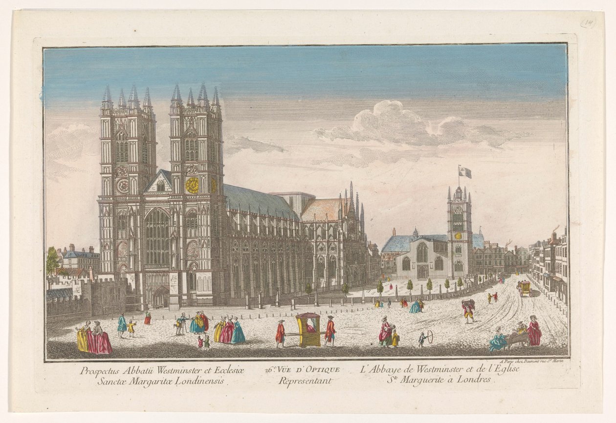 View of Westminster Abbey and St Margaret