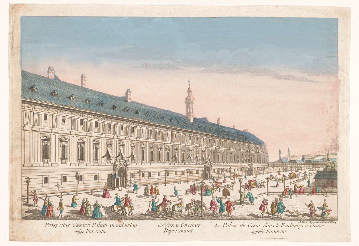 View of an Imperial Palace in a Suburb of Vienna by Jean François Daumont