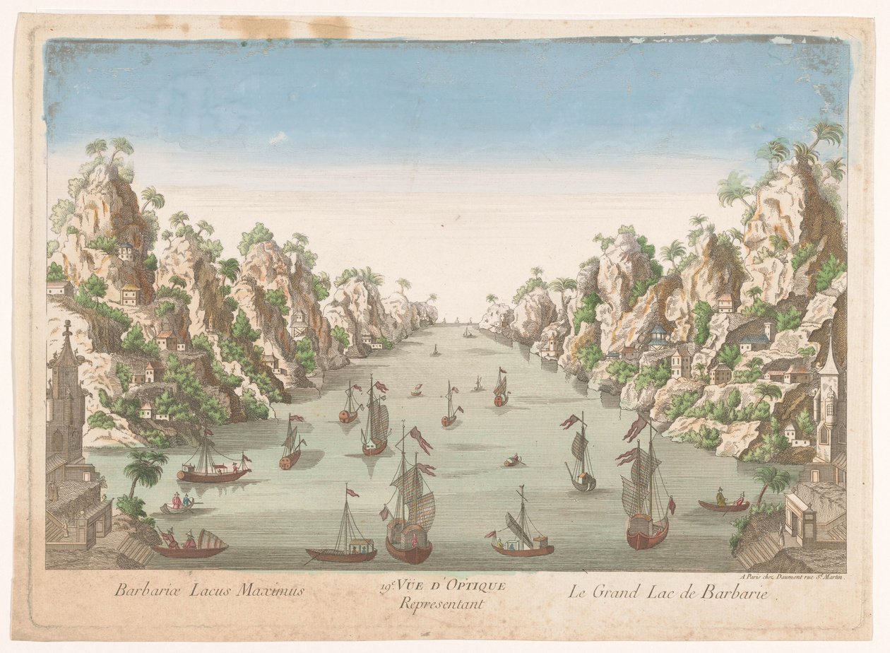 View of the great lake in Hanoi by Jean François Daumont