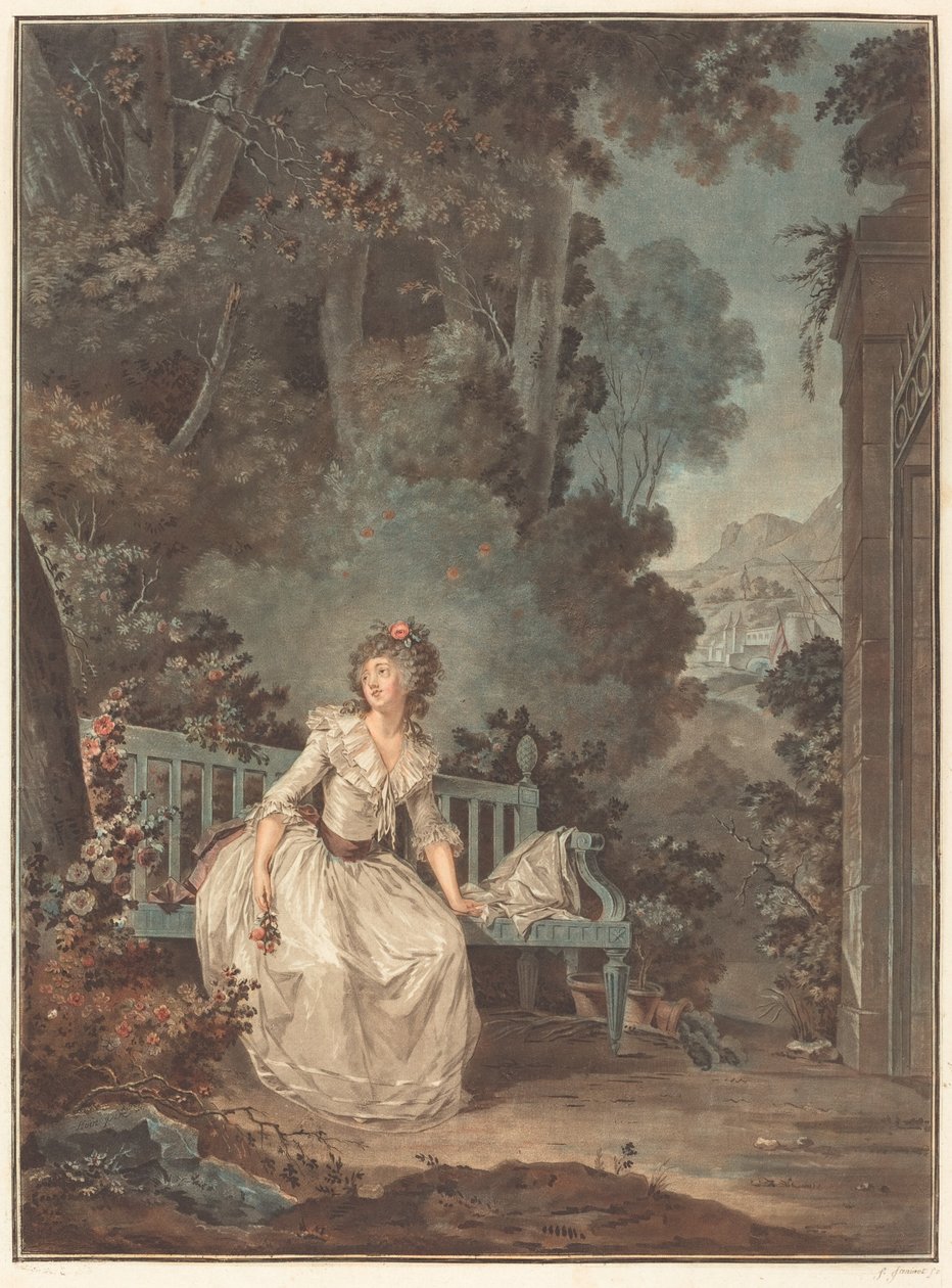 Nina, or The Woman Maddened by Love by Jean François Janinet after Claude Hoin