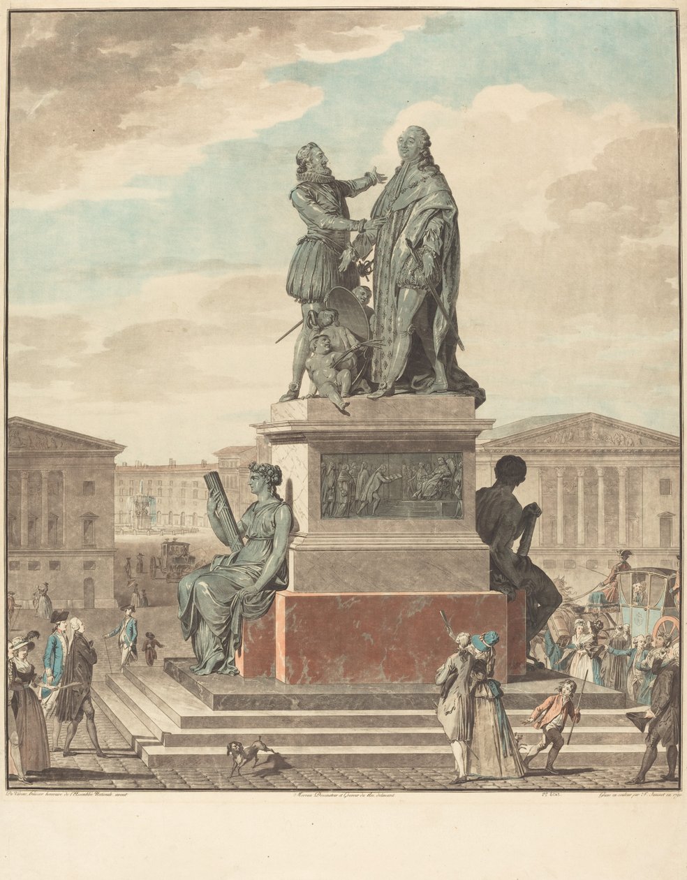 Project for a Monument to be Erected for the King by Jean François Janinet after Jean Michel Moreau
