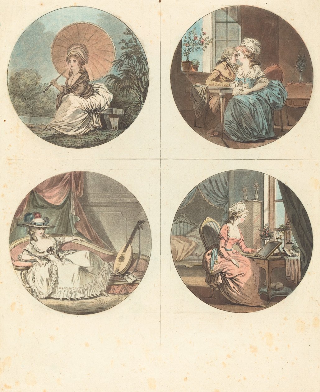 The Hours of the Day by Jean François Janinet after Nicolas Lavreince