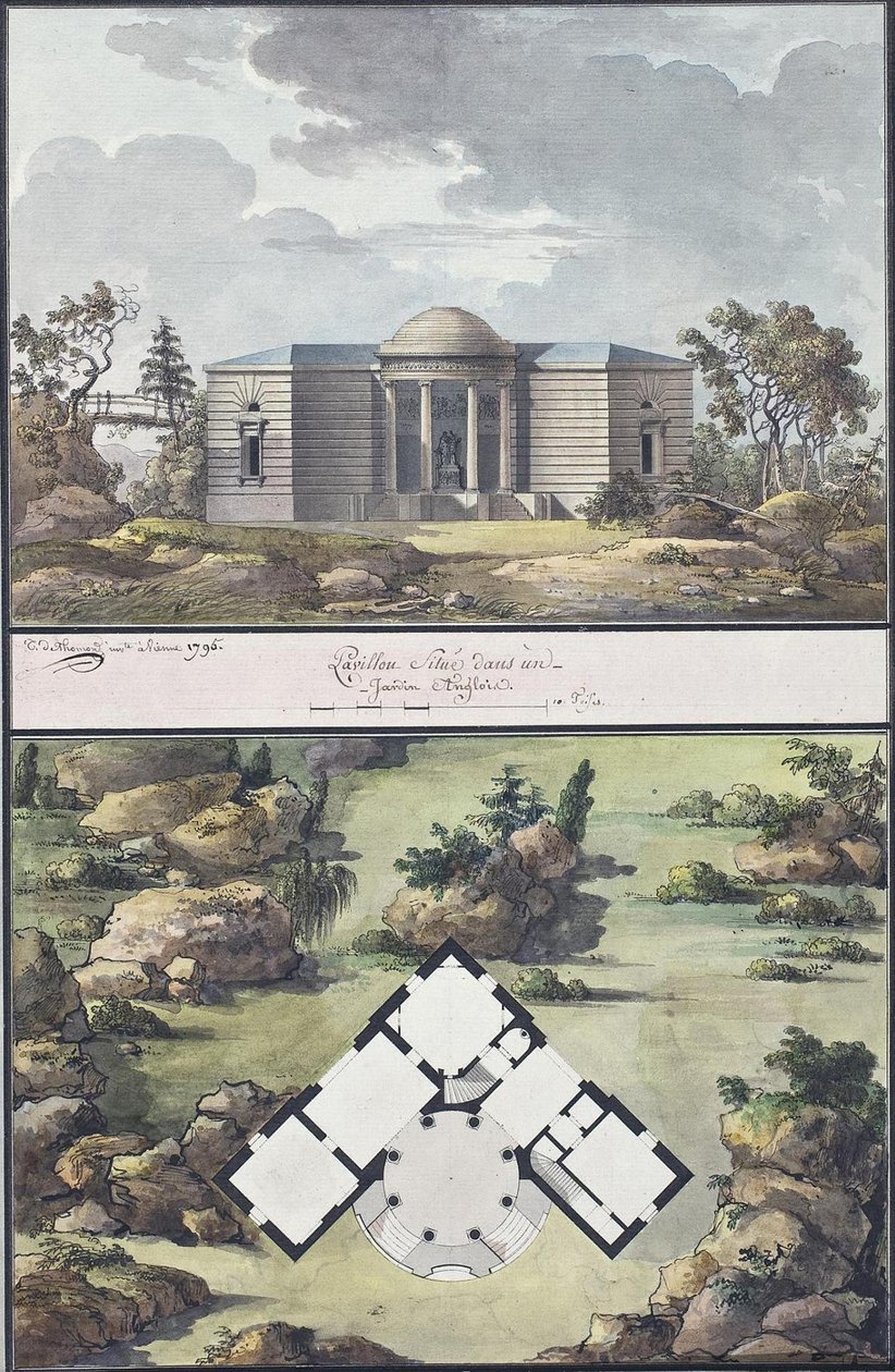 Pavilion in the English Garden by Jean François Thomas de Thomon