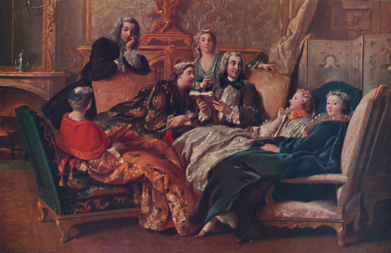 The Reading of Moliere, 1728, 1937 by Jean François de Troy