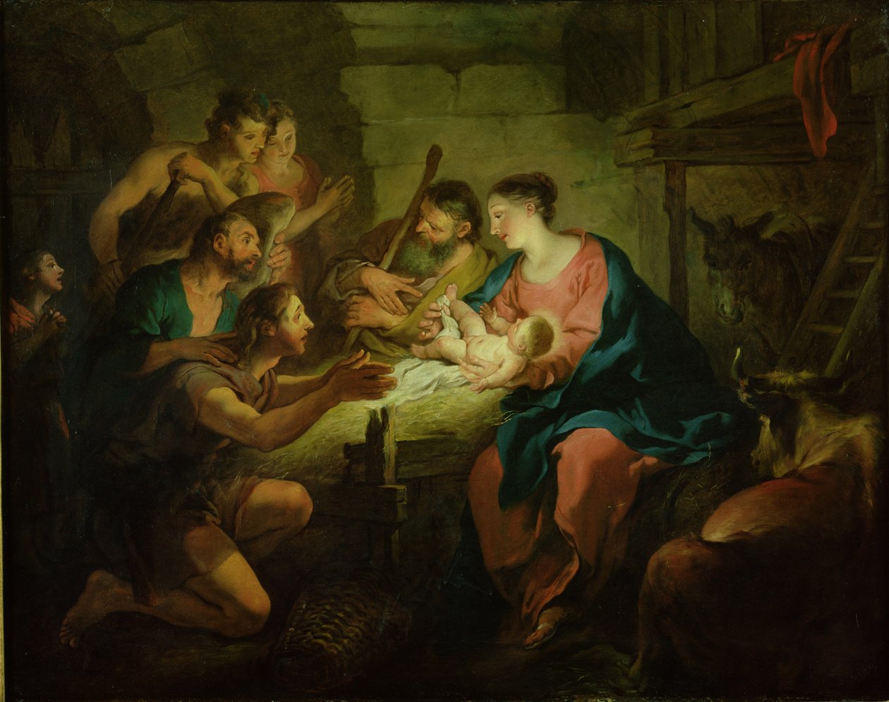 The Adoration of the Shepherds, 1725 by Jean François de Troy