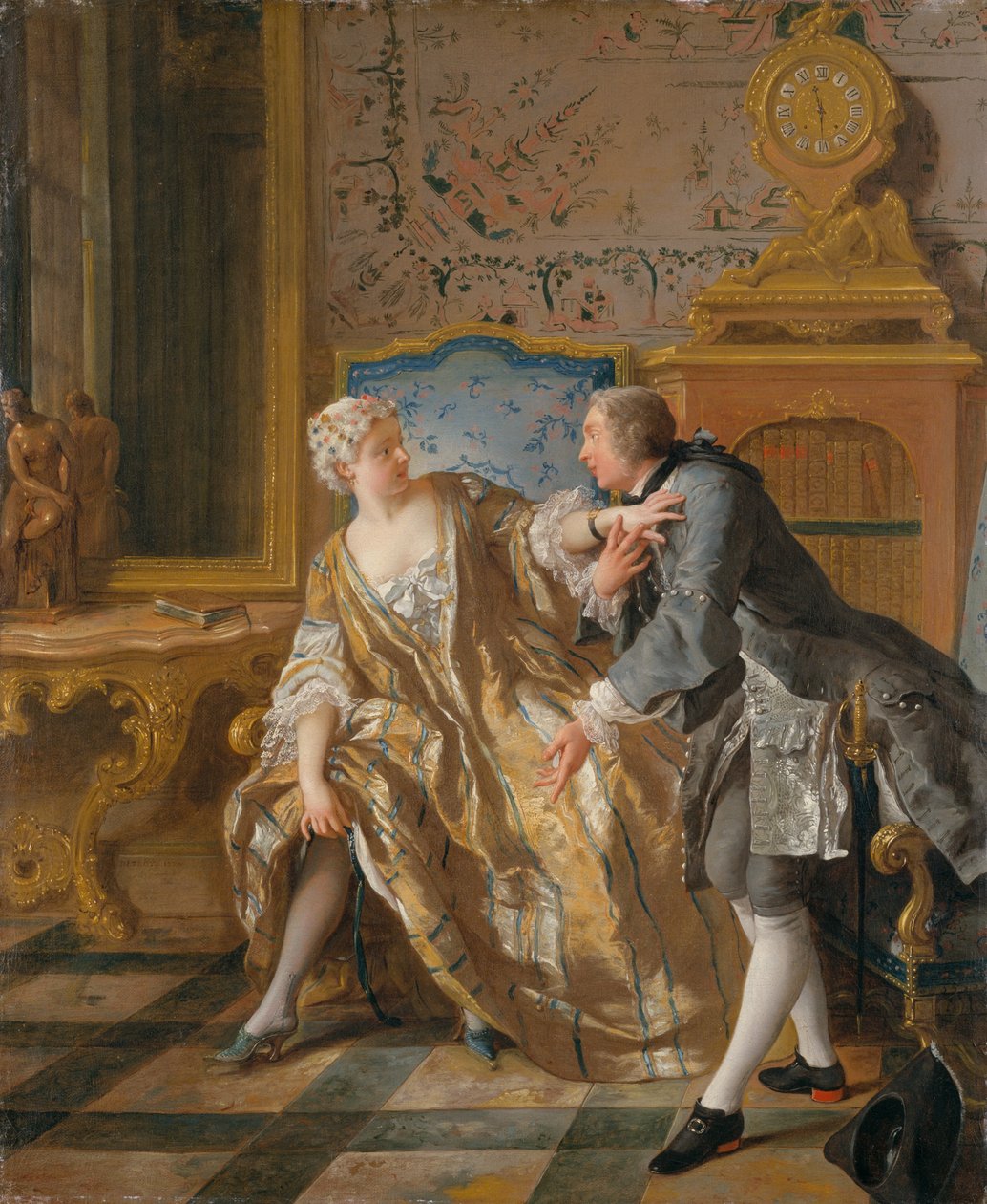 The Garter by Jean François de Troy