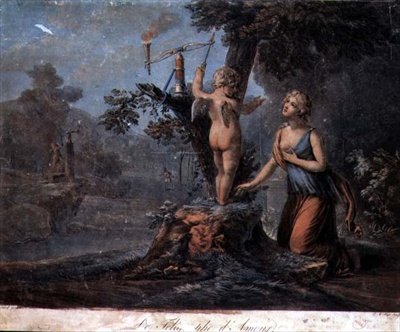 The Semaphore of Love, Engraved by Pierre Michel Alix by Jean Frederic (after) Schall
