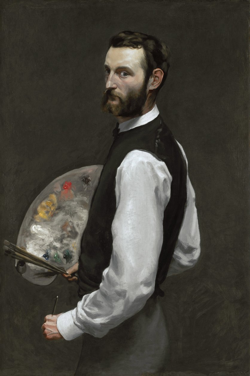 Self Portrait, 1865-66 by Jean Frederic Bazille