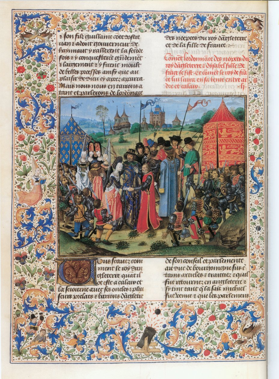 French King Charles VI Gives His Daughter Isabelle to His English Cousin Richard II by Jean Froissart