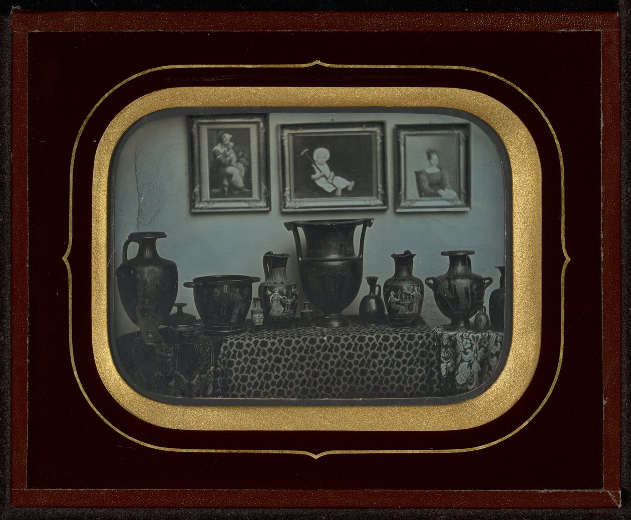 Still Life of Greek Vases and Three Paintings by Jean Gabriel Eynard
