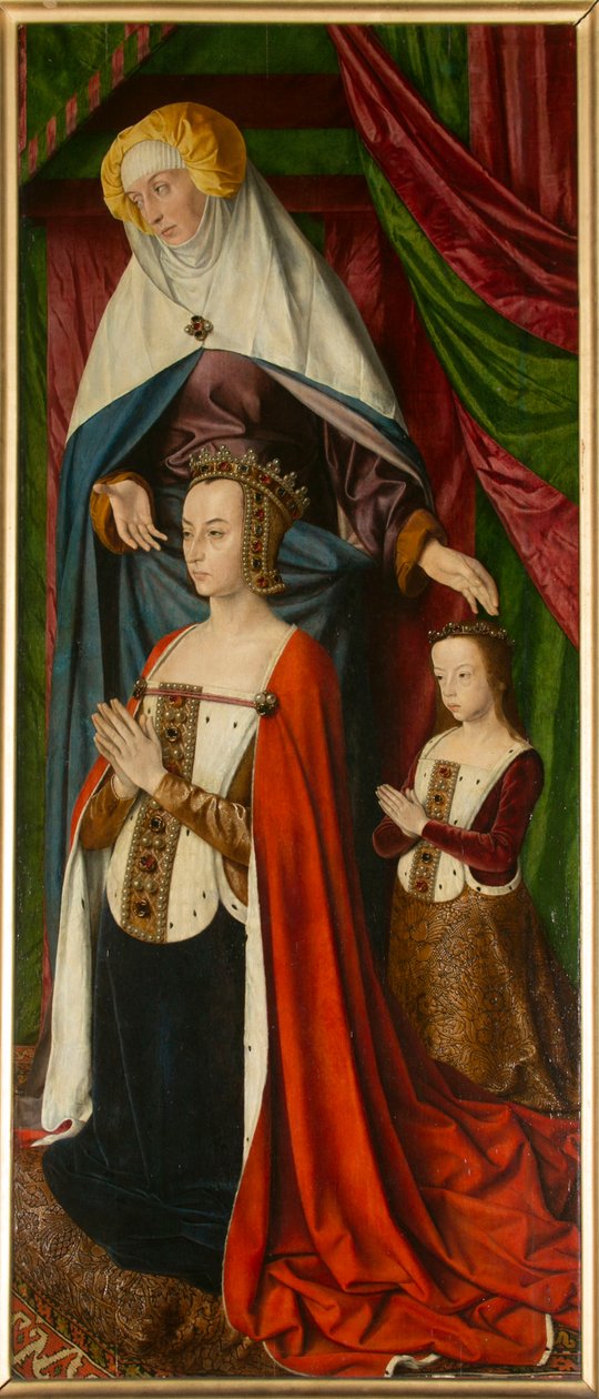 Anne de Beaujeu and Her Daughter Suzanne, with Sainte Anne (detail) by Jean Hey