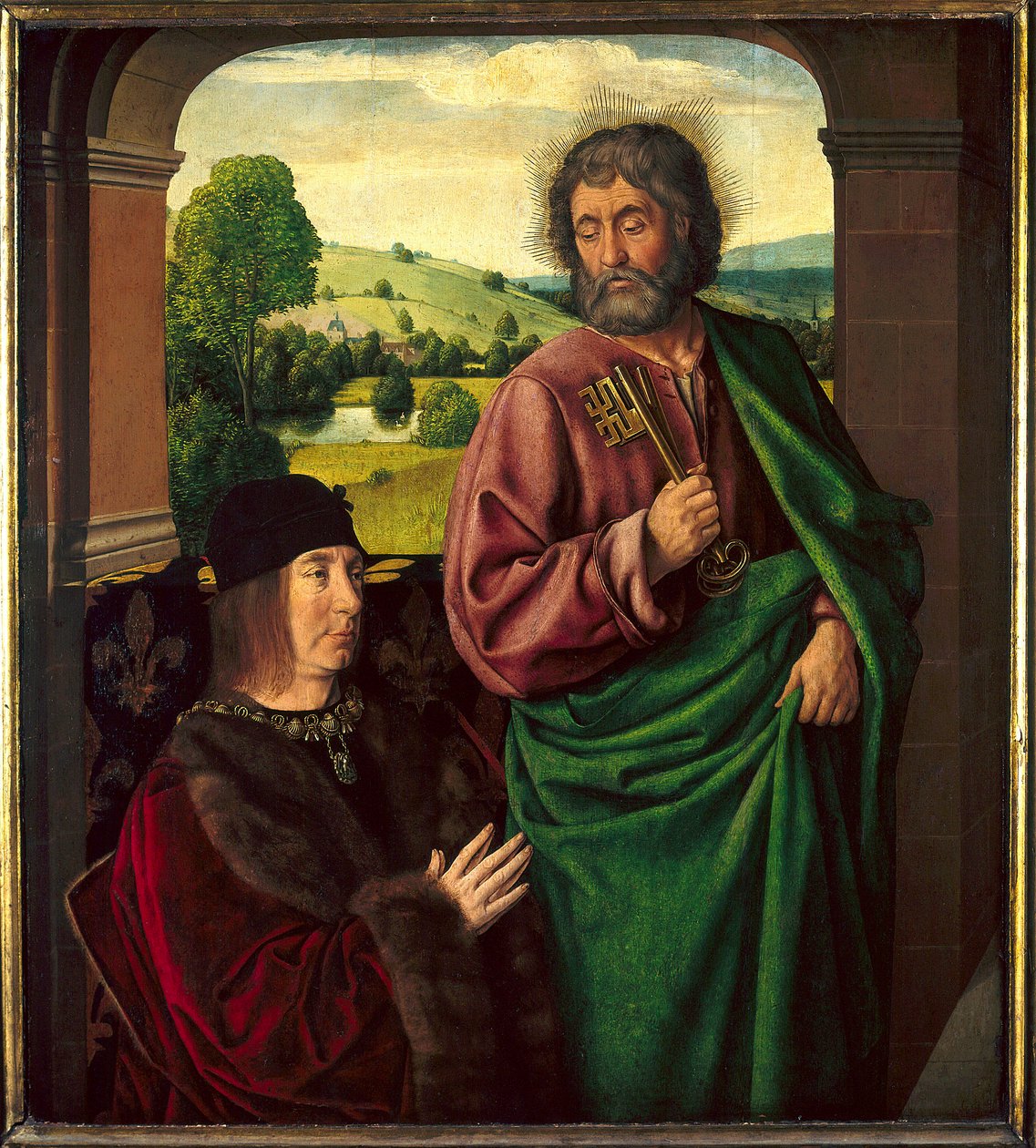 Portrait of Pierre II de Beaujeu, Duke of Bourbon by Jean Hey