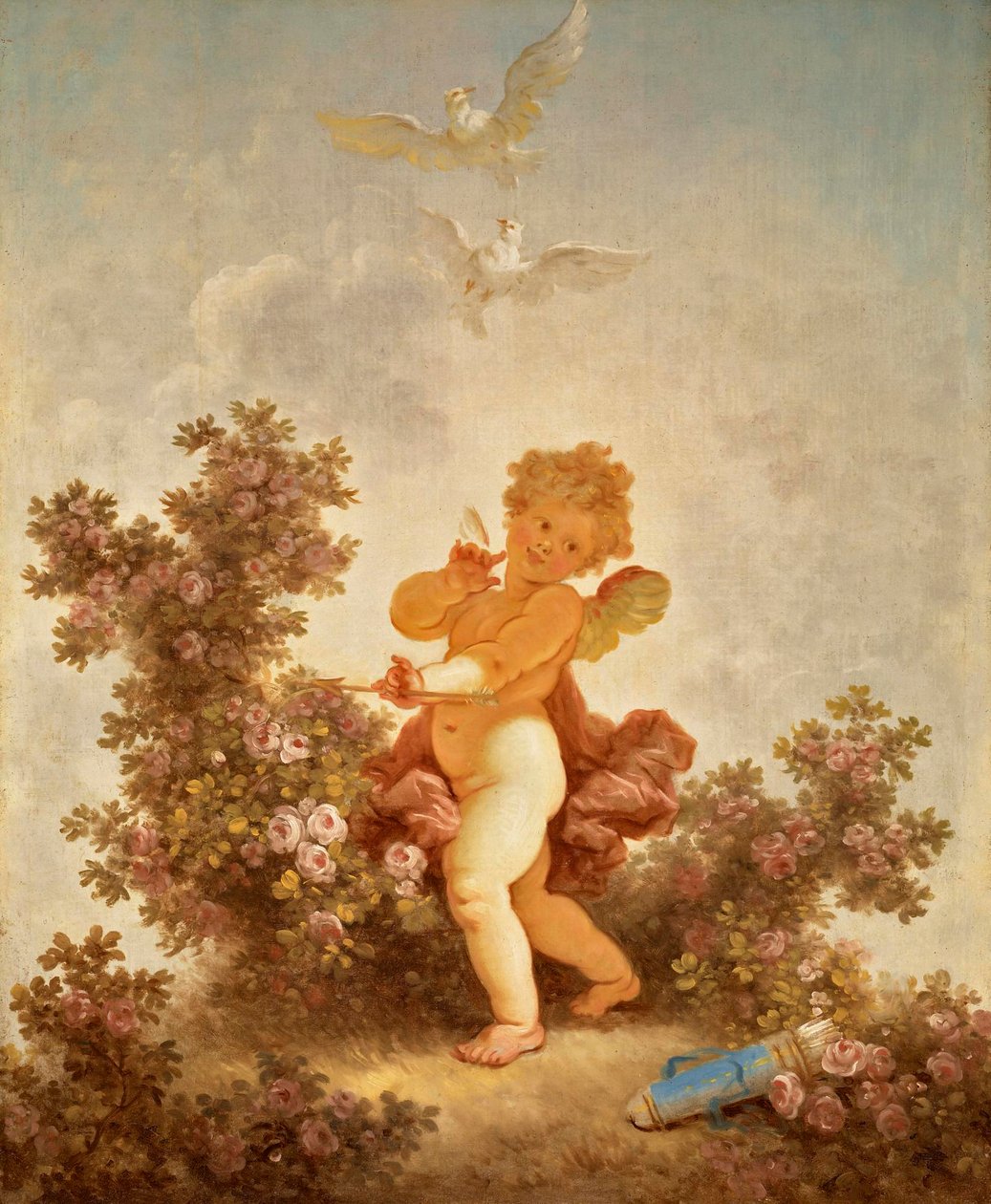 The Progress of Love: Love the Sentinel, 1790-91 by Jean Honore Fragonard