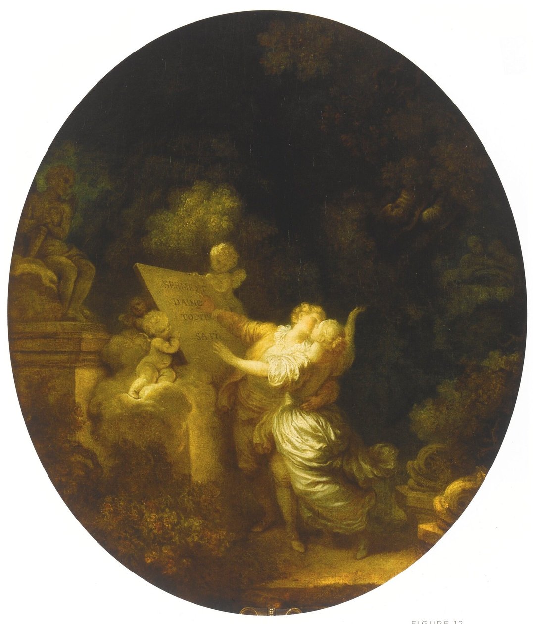 The Oath of Love by Jean Honore Fragonard