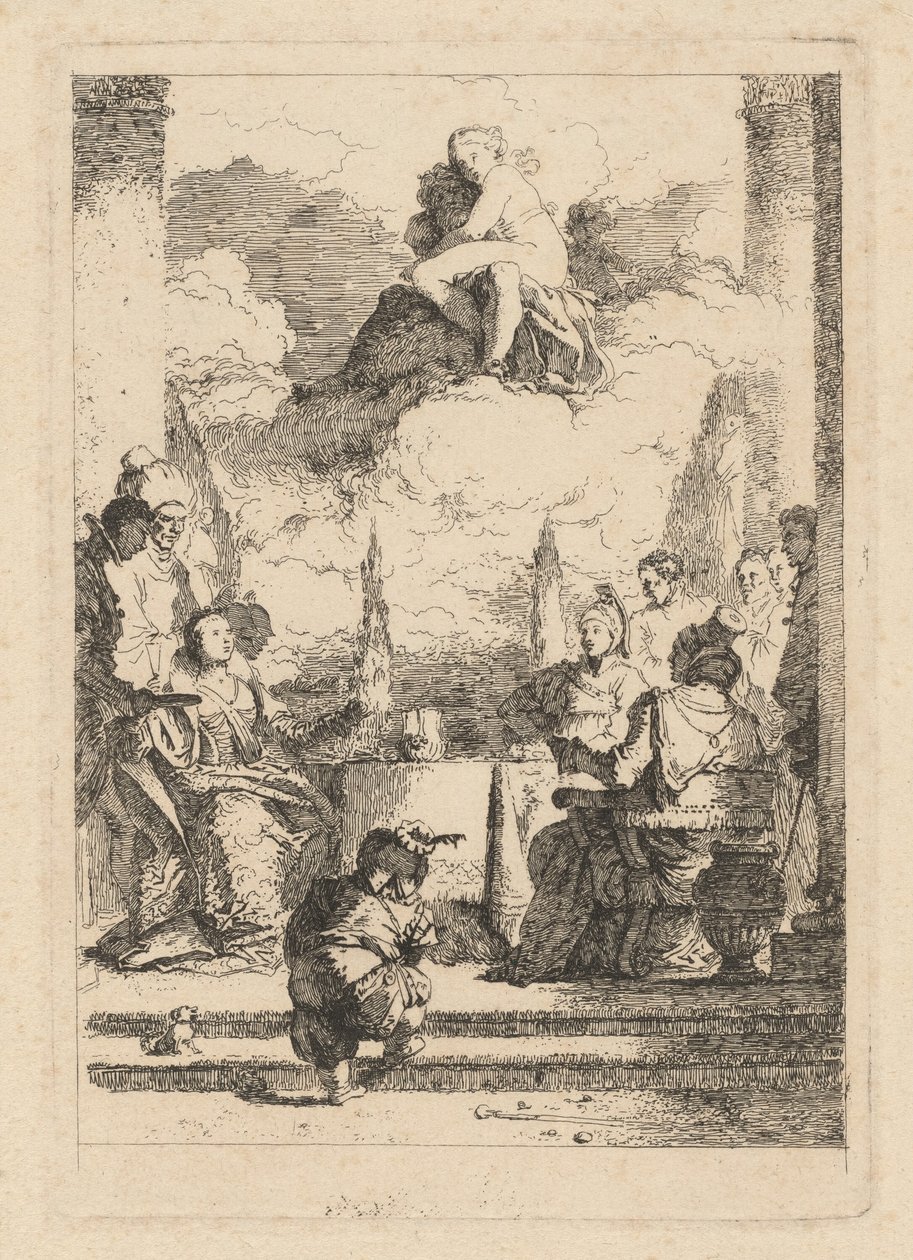 The Banquet of Antony and Cleopatra by Jean Honoré Fragonard after Giovanni Battista Tiepolo
