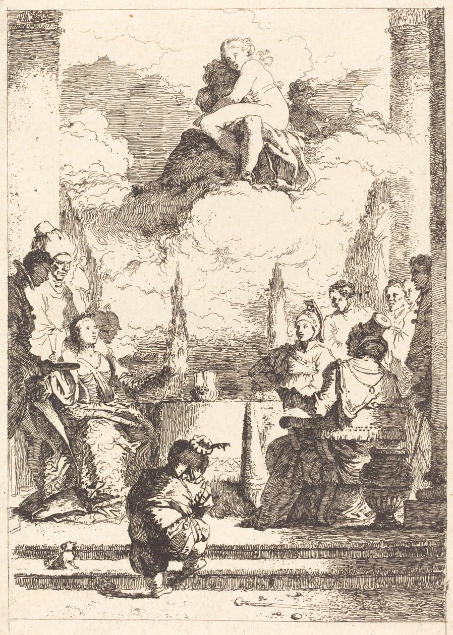 The Feast of Anthony and Cleopatra by Jean Honoré Fragonard after Giovanni Battista Tiepolo