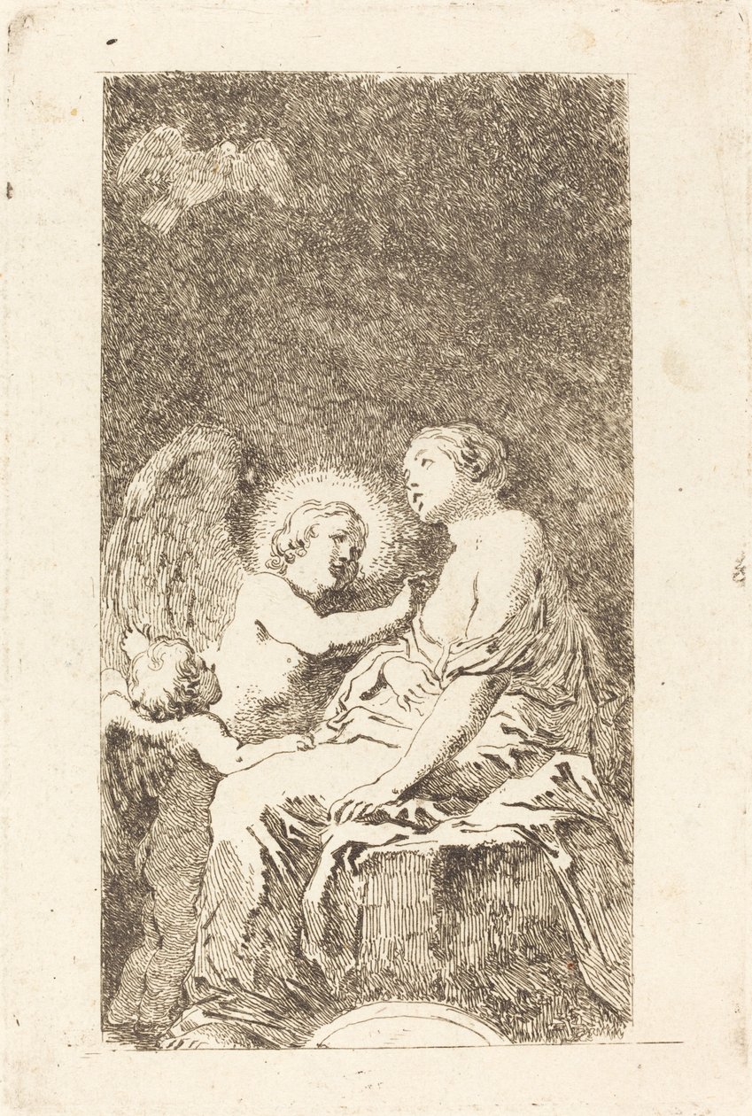 Saint Catherine of Alexandria by Jean Honoré Fragonard after Marco Cardisco