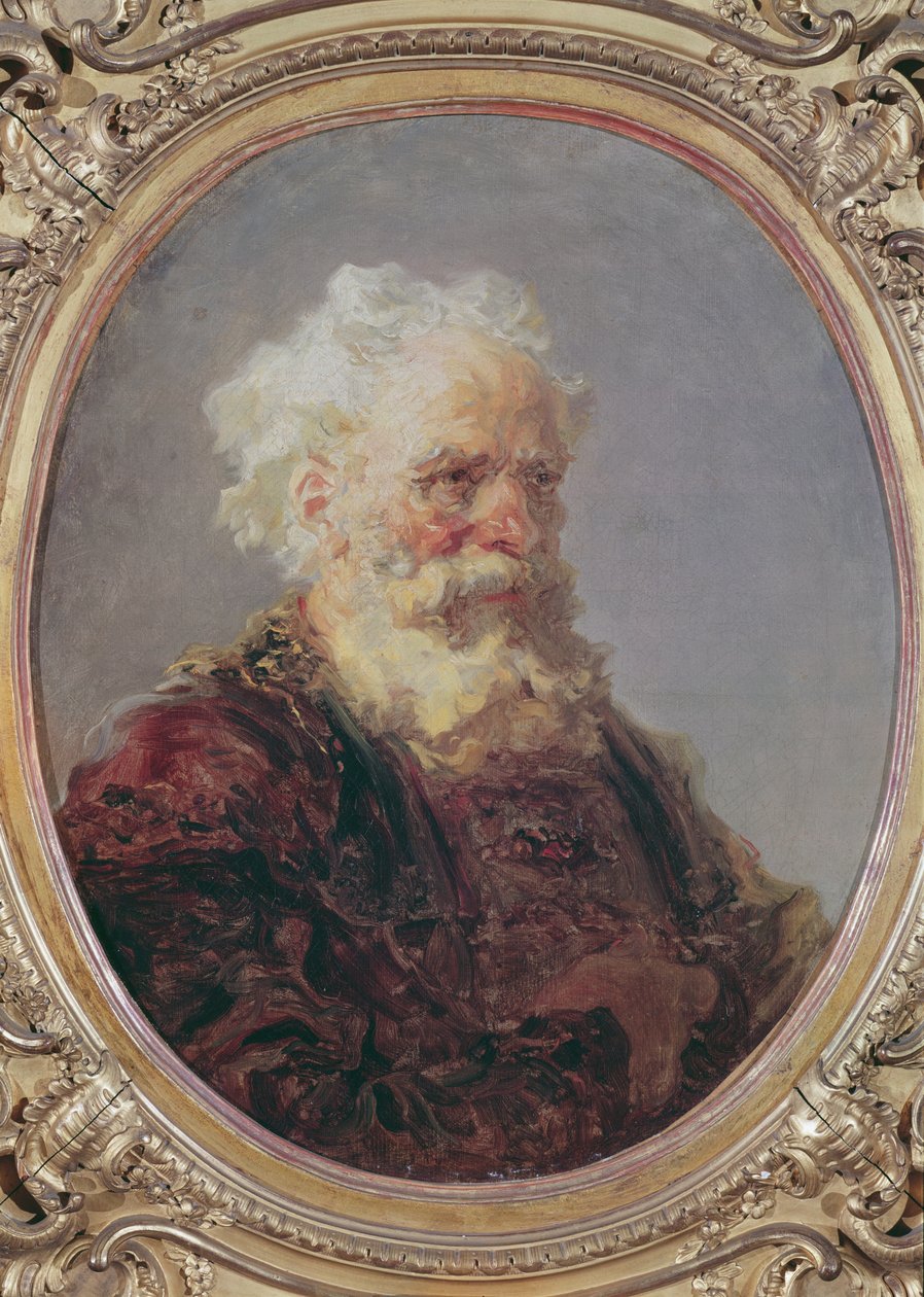 An Elderly, White Haired Man by Jean Honore Fragonard
