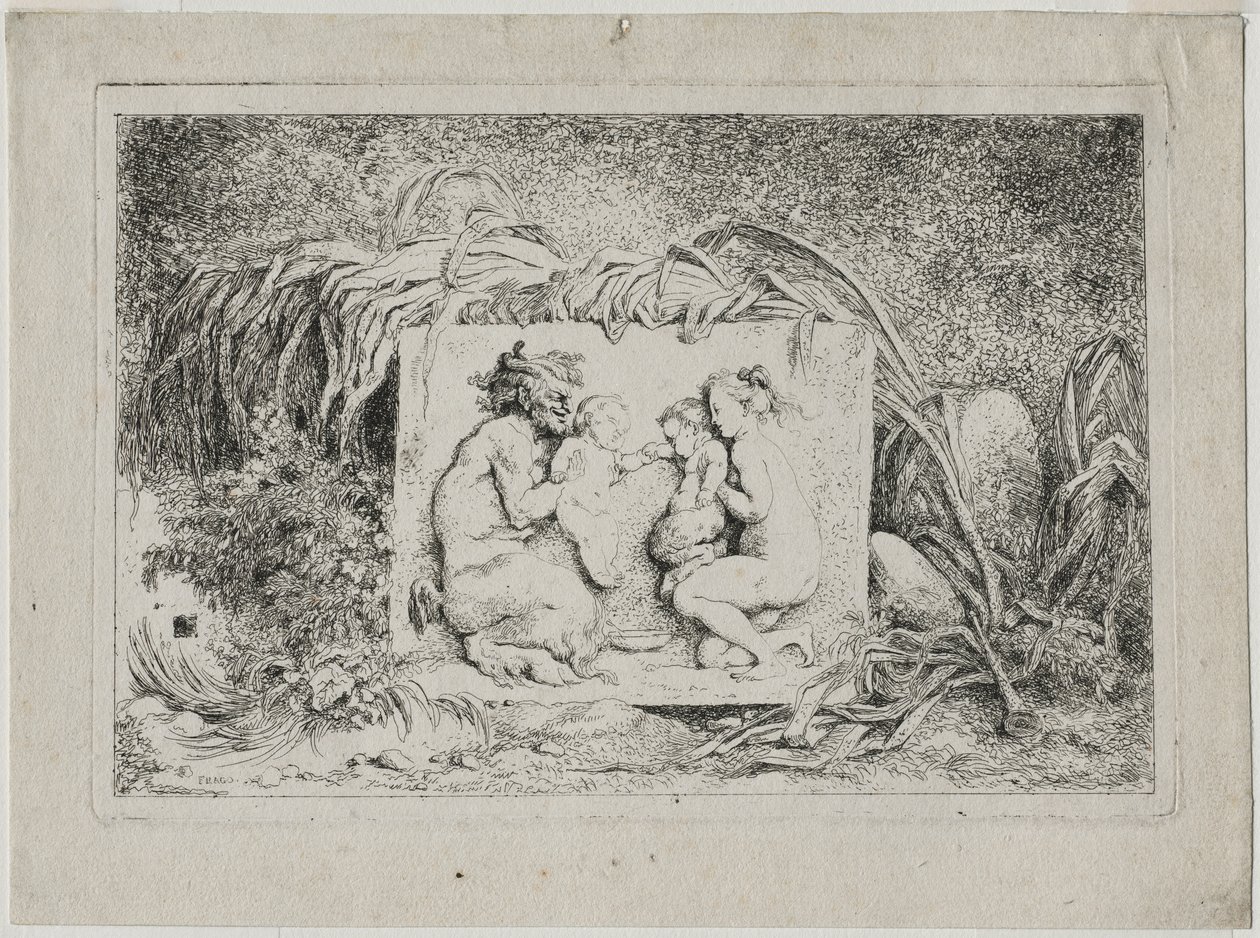 Bacchanales: The Satyrs Family, 1763 by Jean Honore Fragonard