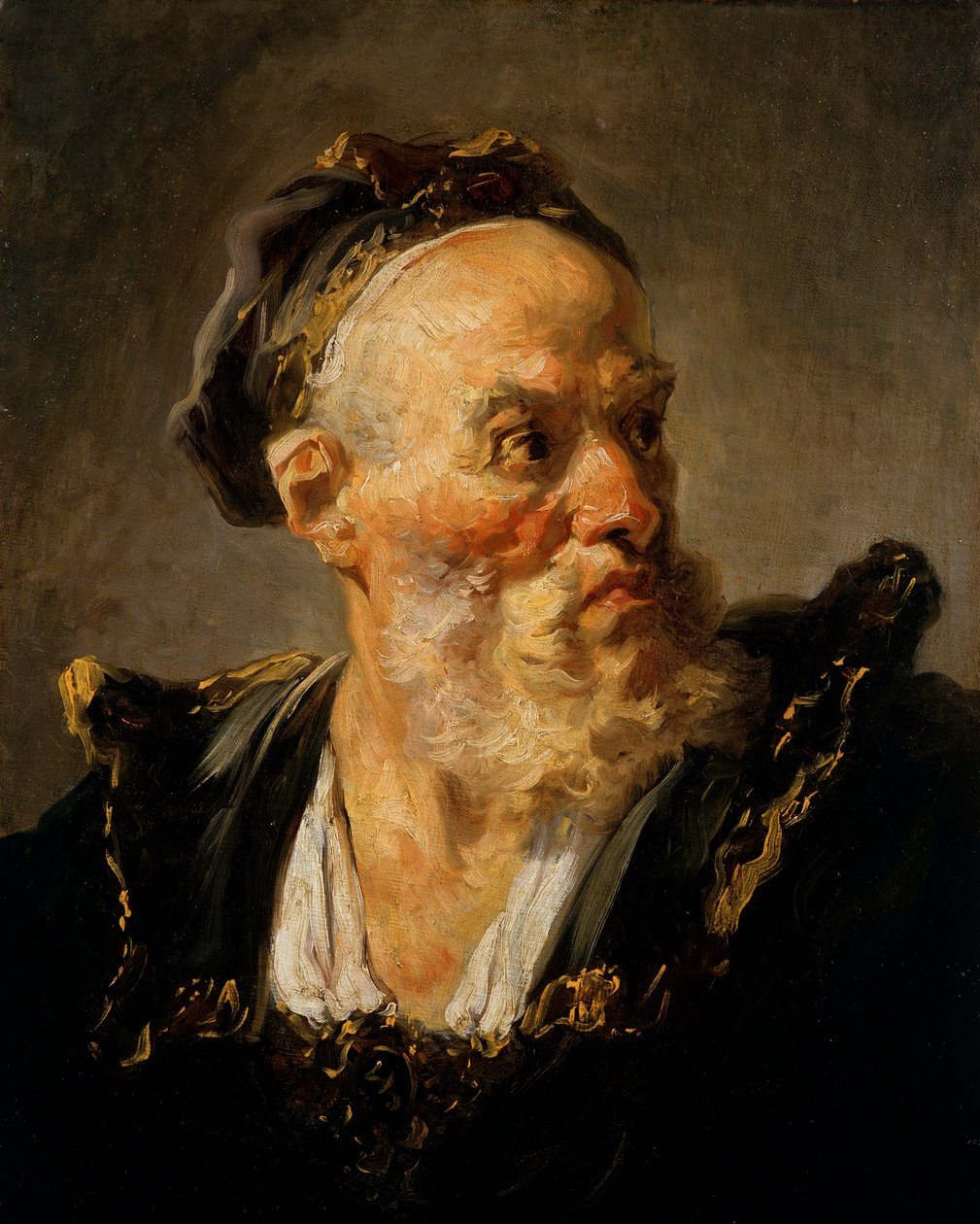 Head of Old Man by Jean Honore Fragonard