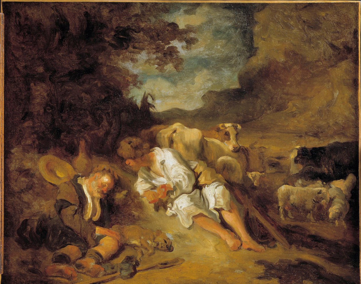 Mercury and Argus by Jean-Honore Fragonard