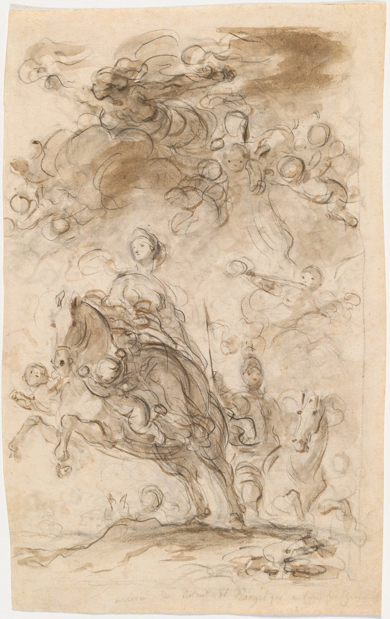 Orlando and Angelica Arrive at Charlemagne