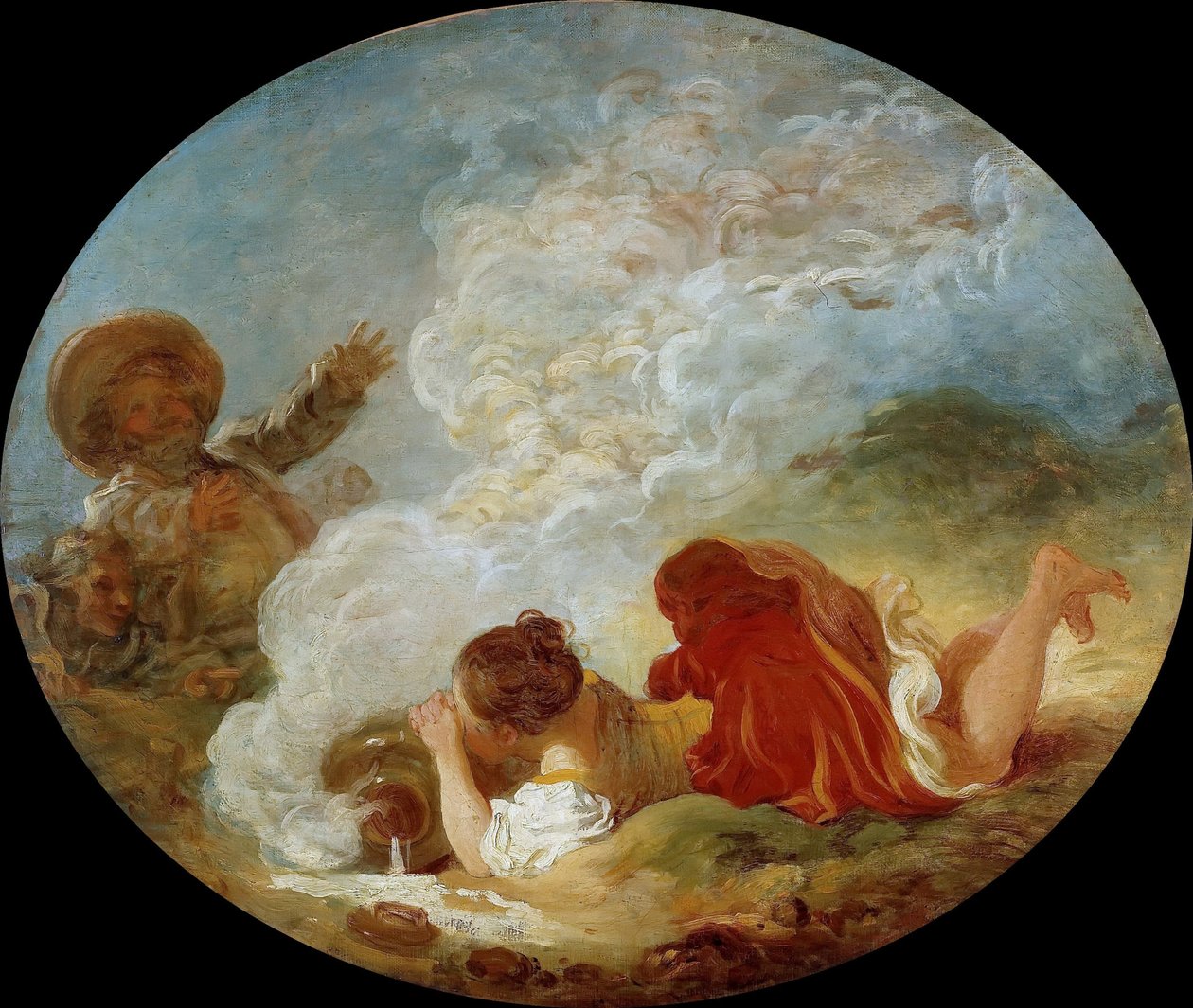 Perrette and the Milk Pail, The Fables of La Fontaine by Jean Honore Fragonard