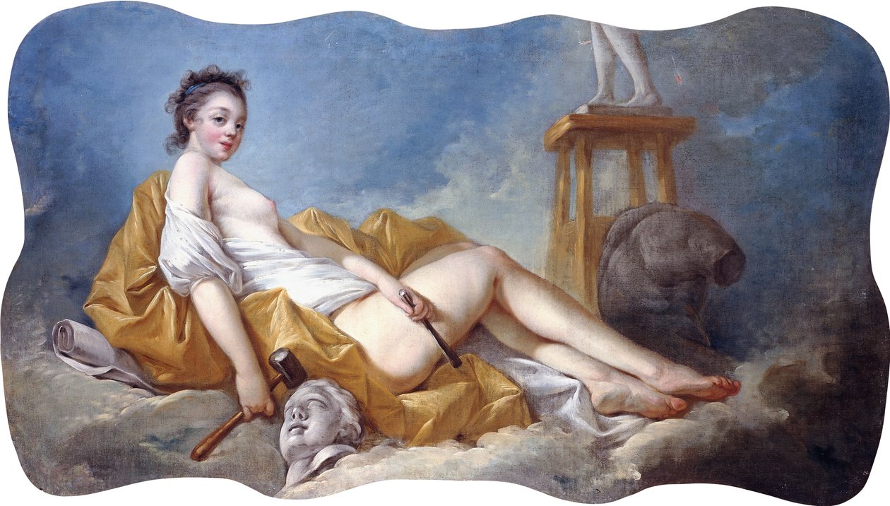 Personification of Sculpture by Jean Honore Fragonard