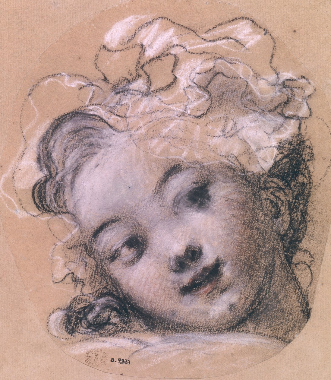 Portrait presumed to be Rosalie, daughter of the artist by Jean Honore Fragonard