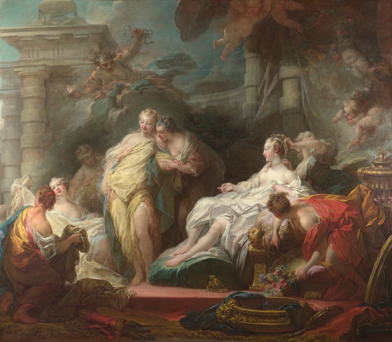 Psyche Showing Her Sisters Her Gifts from Cupid by Jean Honore Fragonard