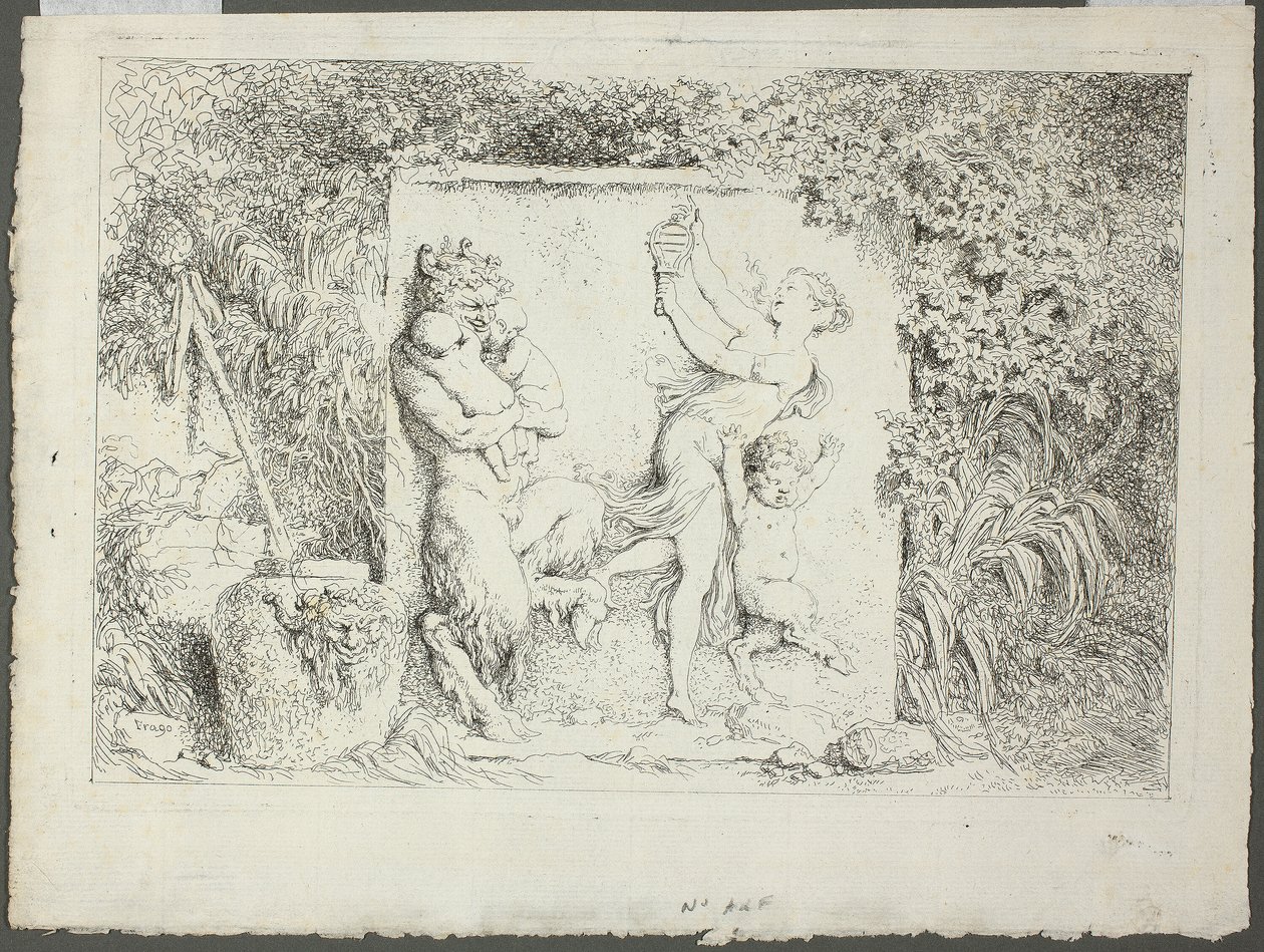 Satyrs Family, from Bacchanales, or Satyrs
