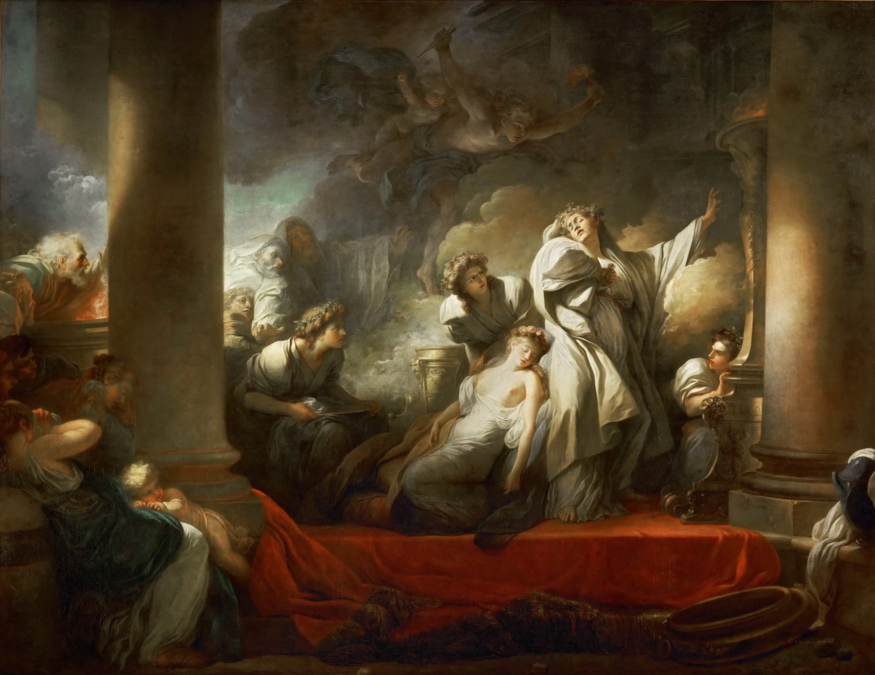 The High Priest Coresus Sacrificing Himself to Save Callirhoe by Jean-Honore Fragonard