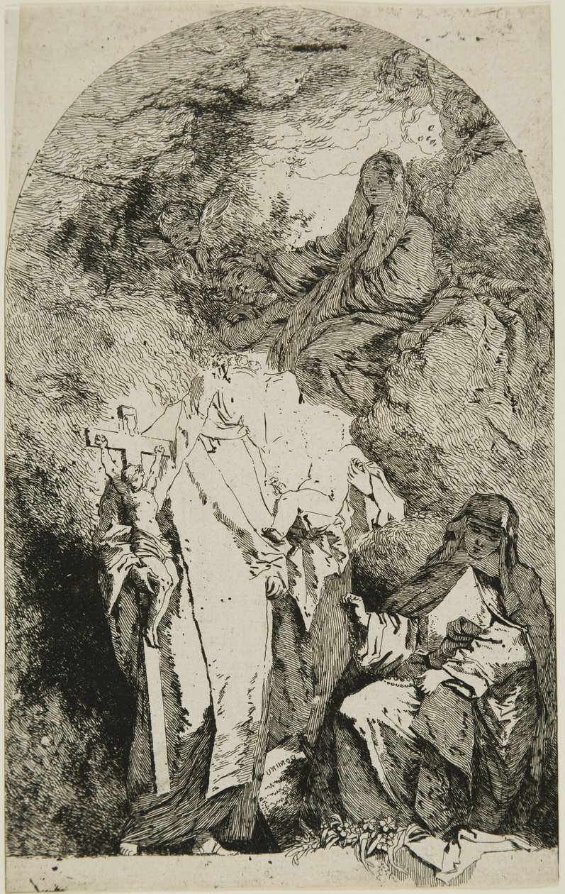 The Madonna with SS. Catherine, Rose from Lima, and Agnes from Montepulciano by Jean Honore Fragonard