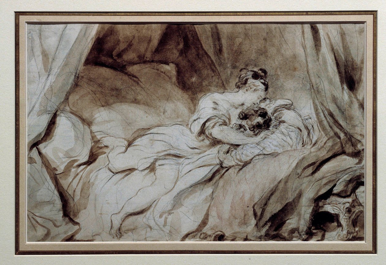The Happy Moment by Jean Honore Fragonard