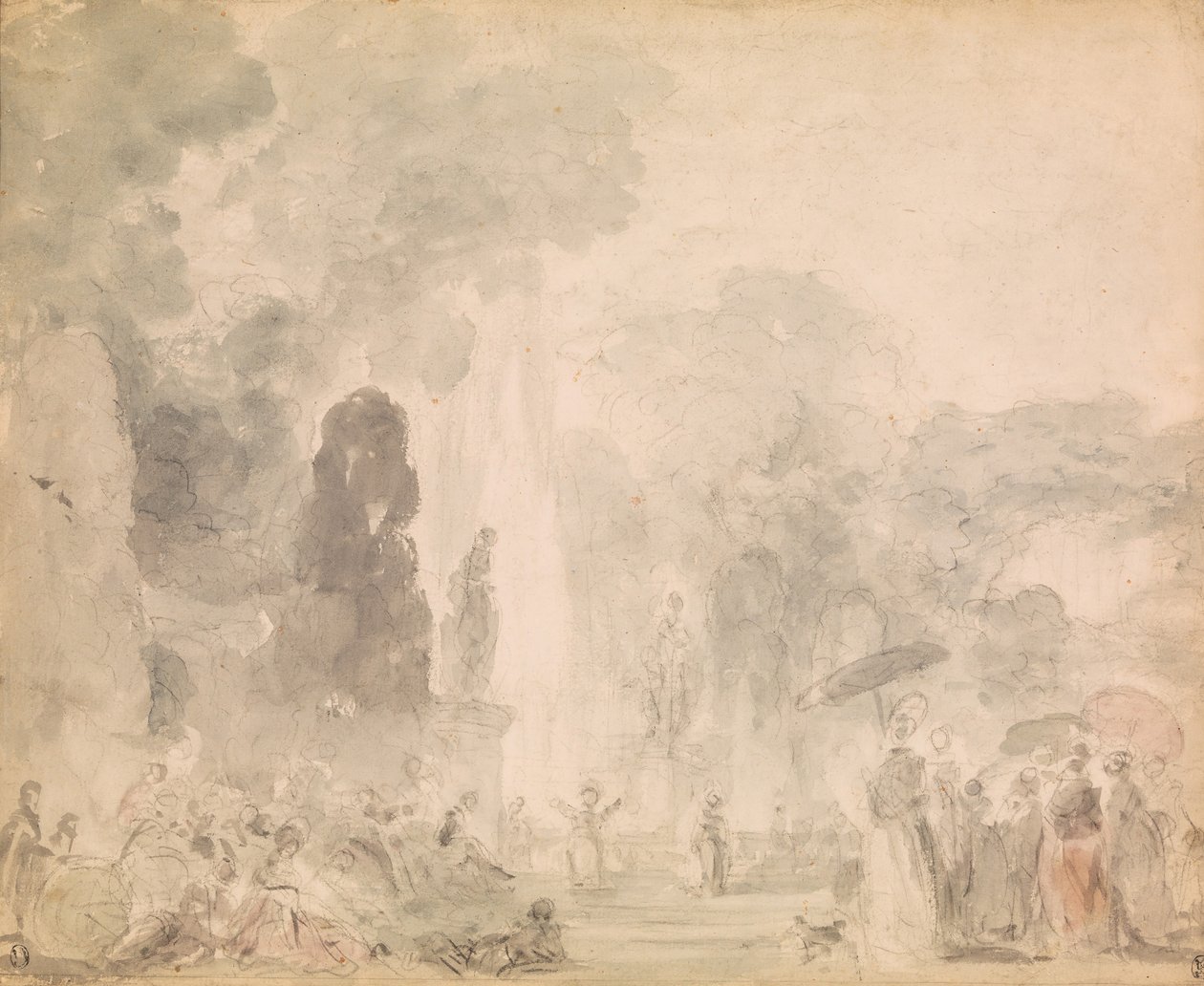 View of a Park by Jean-Honore Fragonard