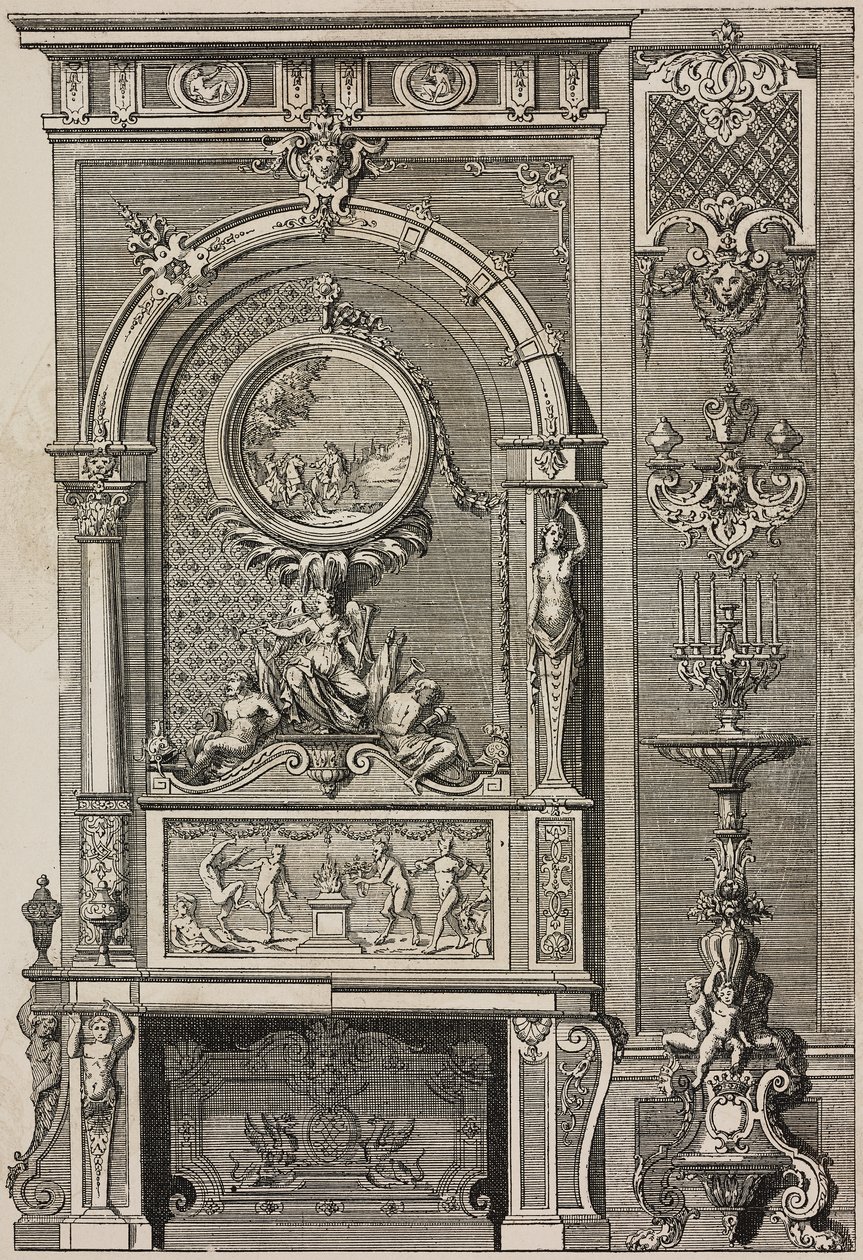 Fireplace by Jean I  Berain