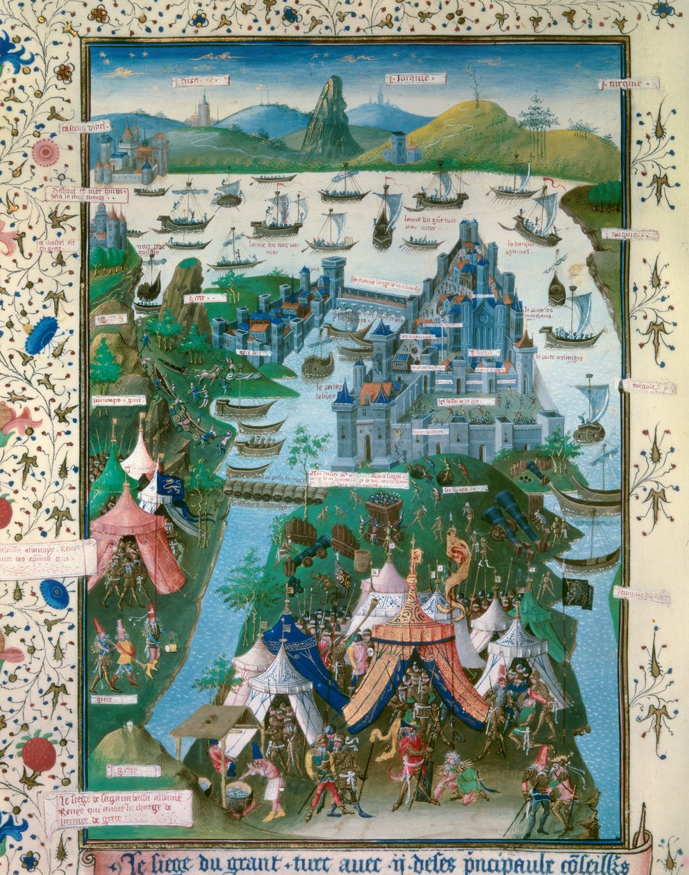 The Siege of Constantinople by the Ottoman Turks of Muhammad II by Jean I Le Tavernier