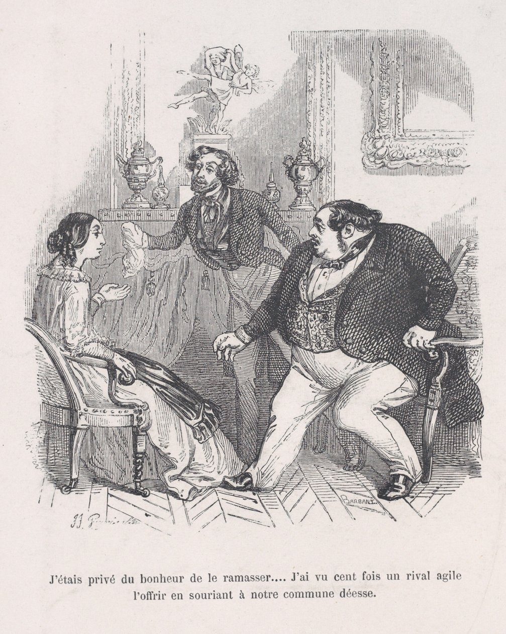I was deprived of the happiness to pick it up... I saw a hundred times an agile rival offer... by Jean Ignace Isidore Gérard