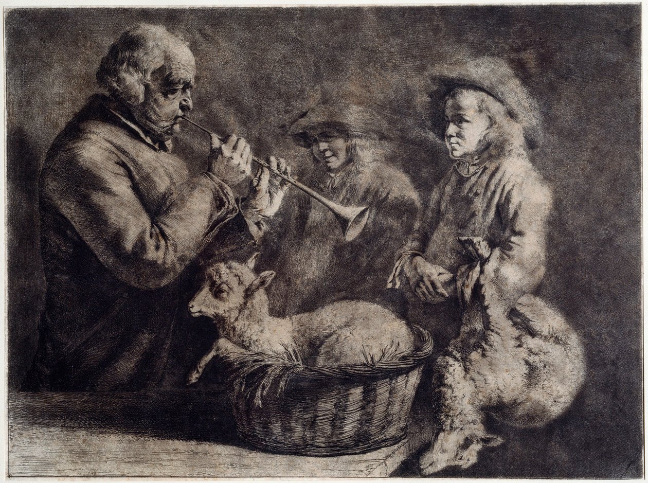 The Oboist by Jean Jacques Boissieu de