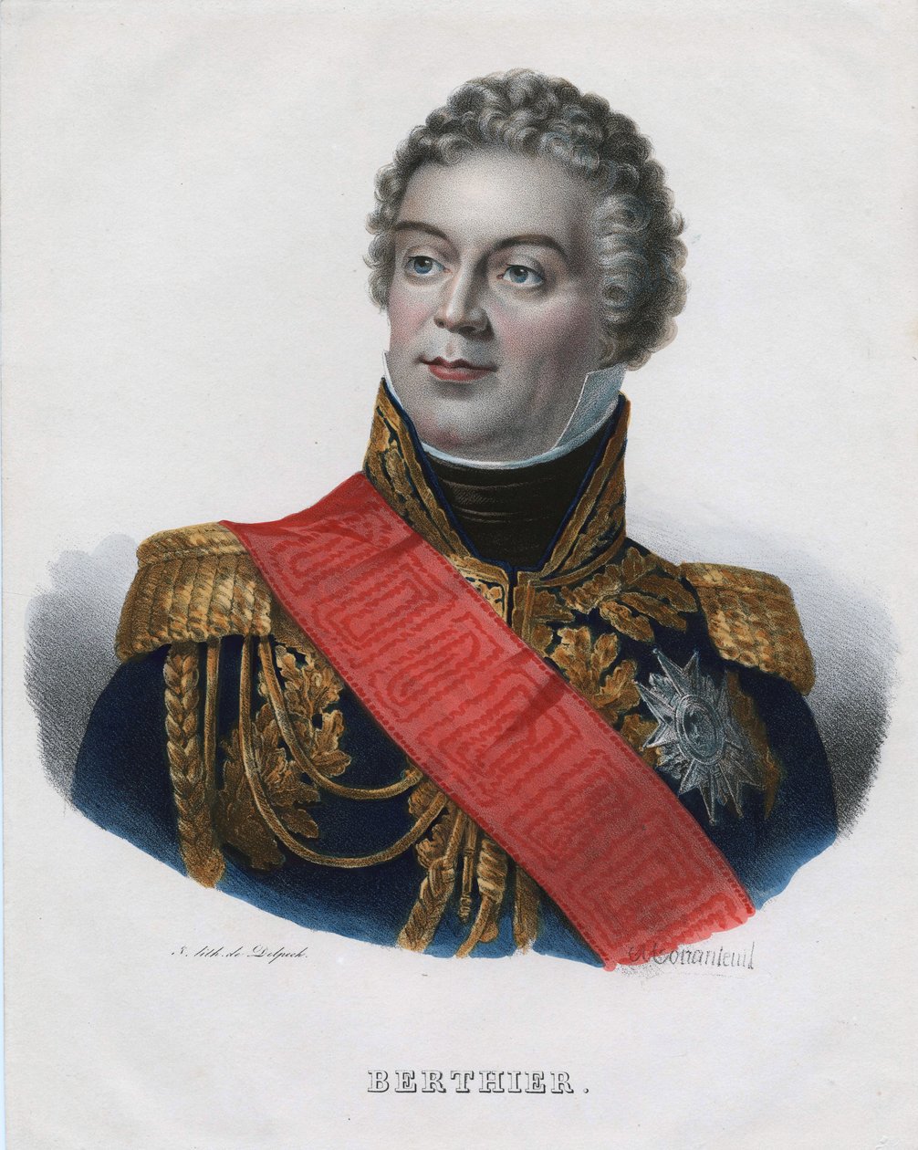 Louis Alexandre Berthier, Prince of Wagram, Prince of Neuchatel by Jean Jacques Francois Monanteuil
