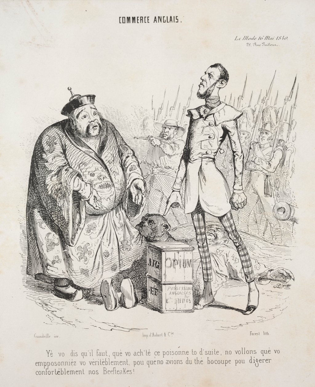 English Commerce by Jean Jacques Grandville