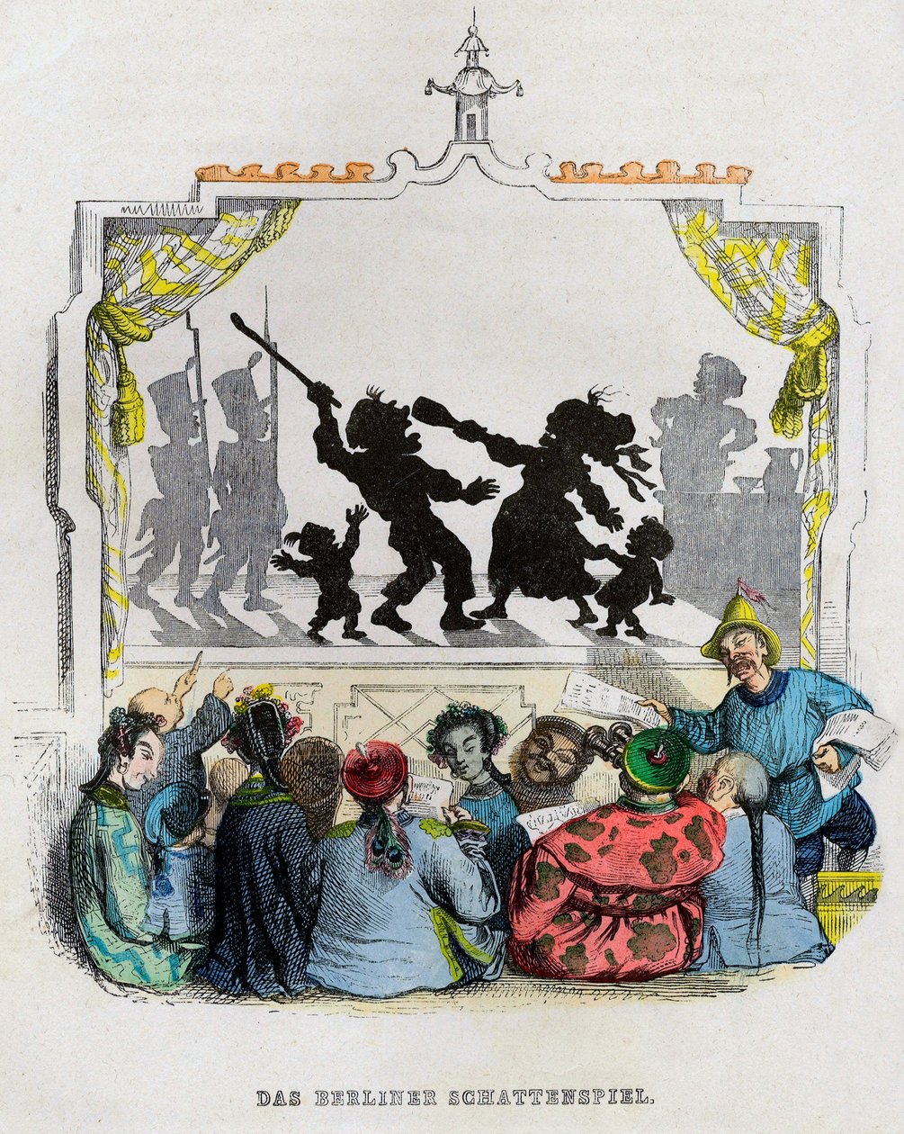 The Berlin Shadowplay, 1840s by Jean Jacques Grandville