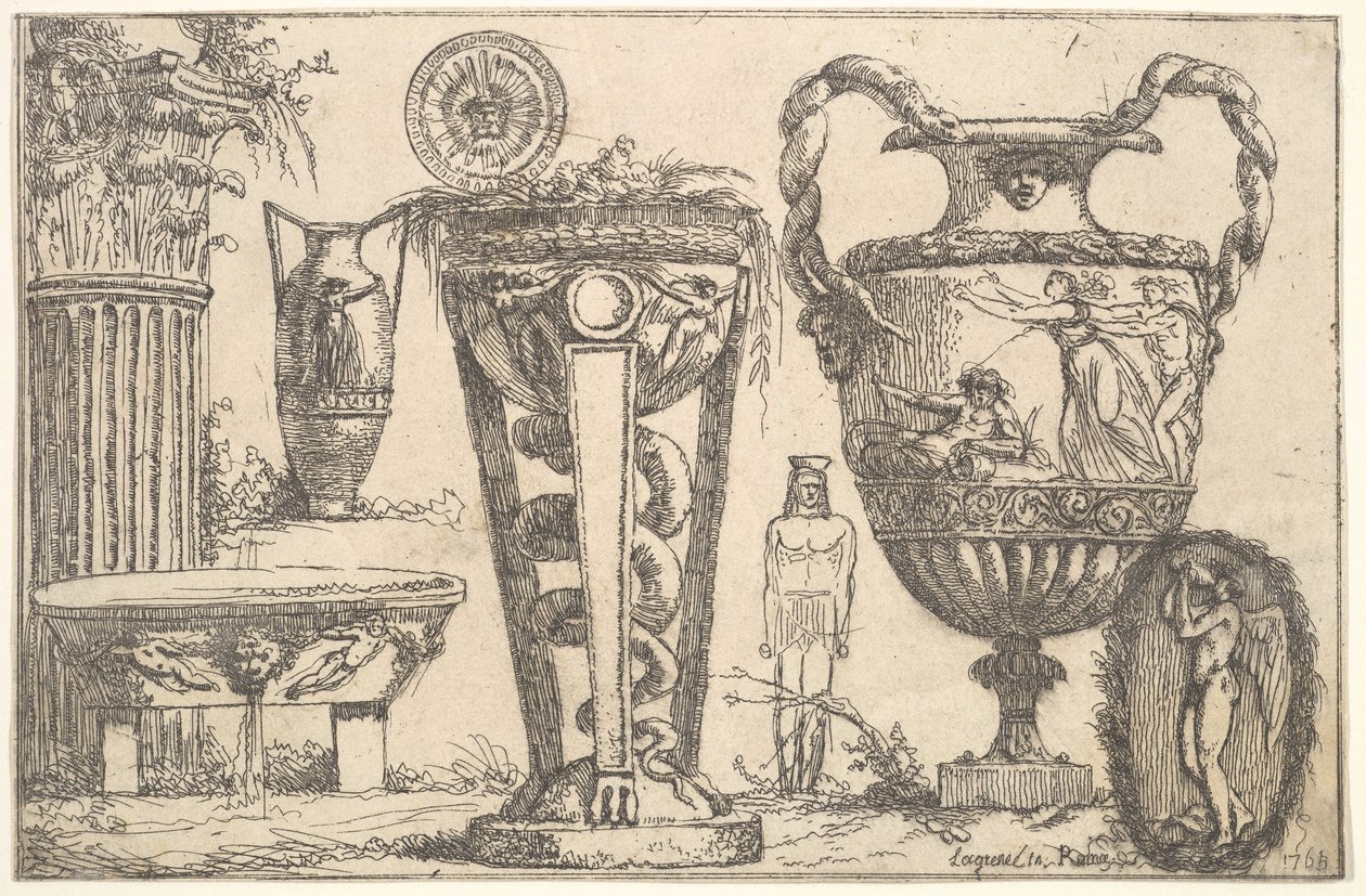 Fragments of Antiquity, 1765 by Jean Jacques Lagrenee