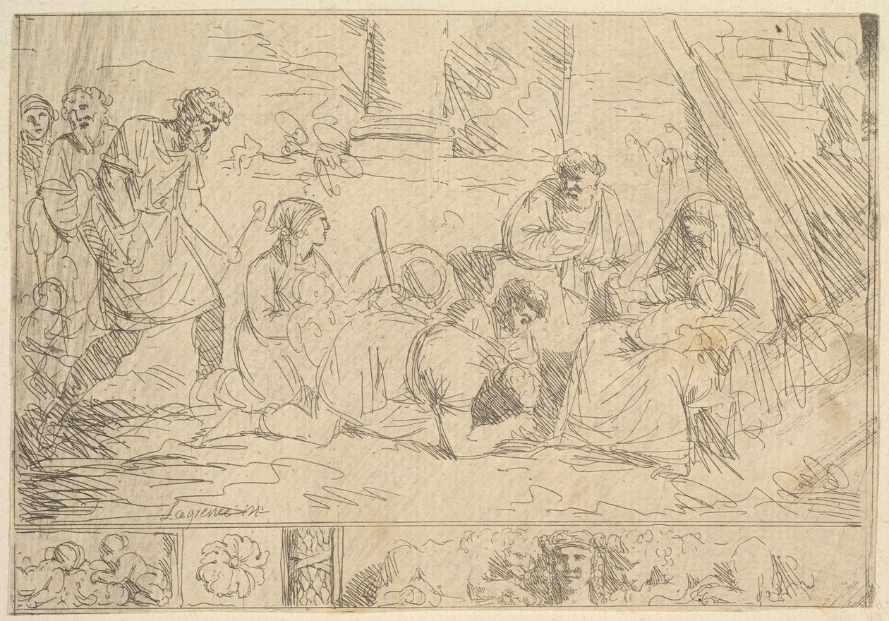 The Adoration of the Shepherds, 1762-63 by Jean Jacques Lagrenee
