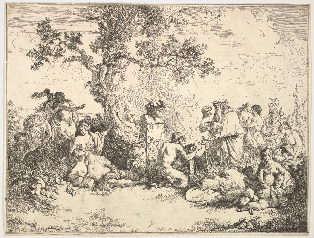 Sacrifice to Pan by Jean Jacques Lagrenee