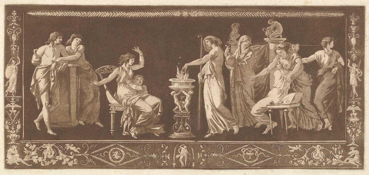 Antique Sacrifice, from Recueil de Différentes Compositions Frises by Jean Jacques Lagrenee