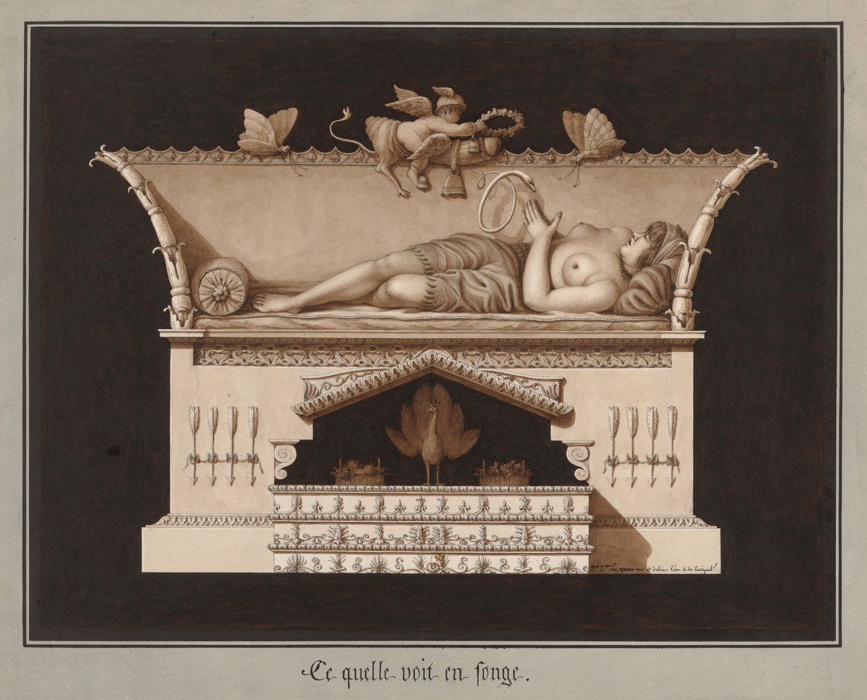 What She Sees in Her Dream by Jean Jacques Lequeu